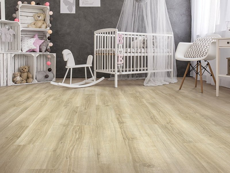 baby room with laminate floor from Stoller Floors in Orrville, OH